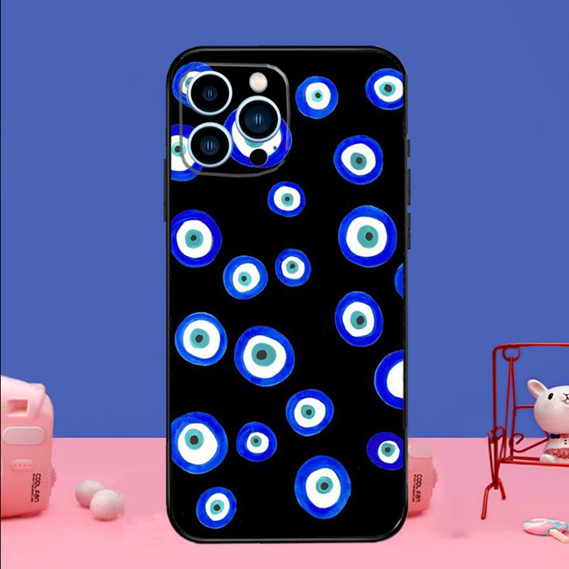 Evil Eyes Phone Case For iPhone 17 16 15 13 11 12 14 Pro Max mini 15 16 Plus 16e 17 Air Bumper Cover