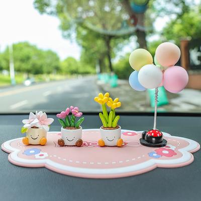 Simpatico Vaso da Fiori Cartone Animato Cruscotto Auto Piccolo Ornamento Decorazione Console Centrale Interni Auto Accessori Interni Auto Regali