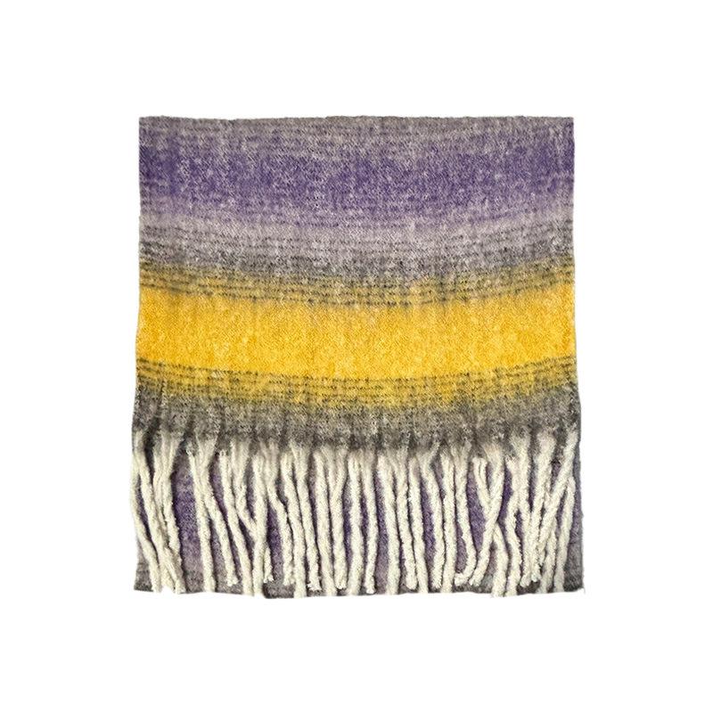 

Зимний новый высококачественный утолщенный шарф женский зимний бахромчатый имитация кашемира теплый шарф увеличенная и расширенная шаль