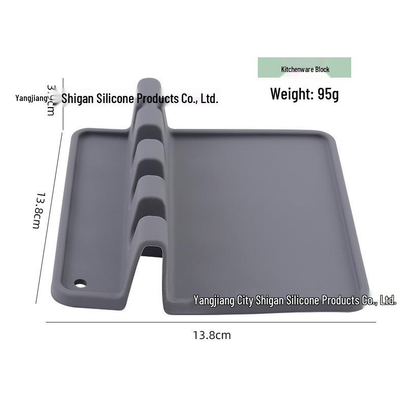 Silicone Pot Holder & Spoon Rest - Kitchen Countertop Mat & Lid Stand