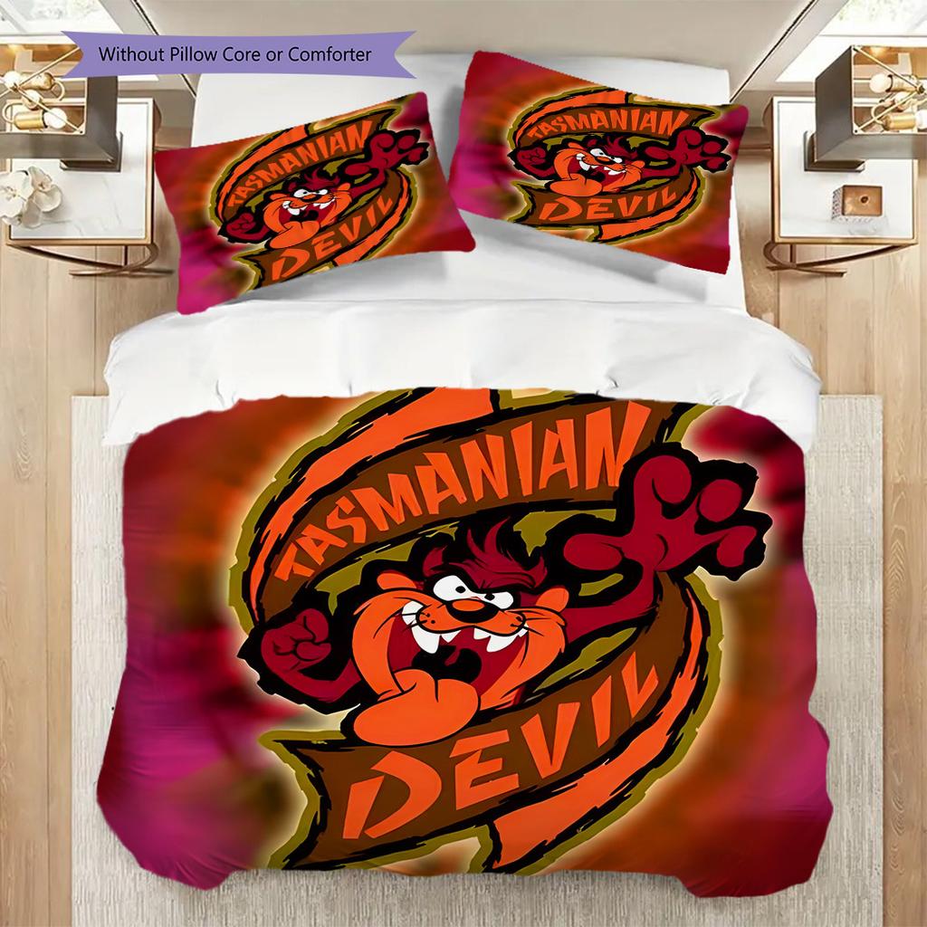 Tazmanian Devil Wilds Bedding 1 Duvet Cover 2 Pillowcase Without Core Duvet Cover And Pillowcase Bedding Set Christmas Birthday Gift