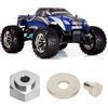 4pcs Aluminum Alloy 12mm Turn To 17mm Wheel Hex Adapter for 110 RC Car (Silver)