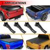 Rear Clamp Universal Replacement Parts for Hard Folding or Soft Folding Tonneau Cover, Truck Bed Tonneau Cover Clamp, 4 Pcs