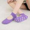 Women's Non-slip Yoga Socks Indoor Sports Fitness Socks Solid Color Dance Training Socks