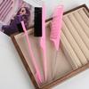 3/5Pcs Hairdressing Tools Pointed Tail Comb Dual Head Eyebrow Brush Triple Row Comb Coiler Hair Salon Styling Comb