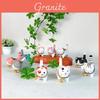 Wooden Handcrafted Carved Cat Figurine With Bell Creative Desk Ornament For Gifts And Decor