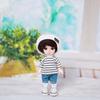Knitted Hat Doll Clothes Dress Up Doll Jeans Pants Fashion Doll T-shirt  Bjd Doll