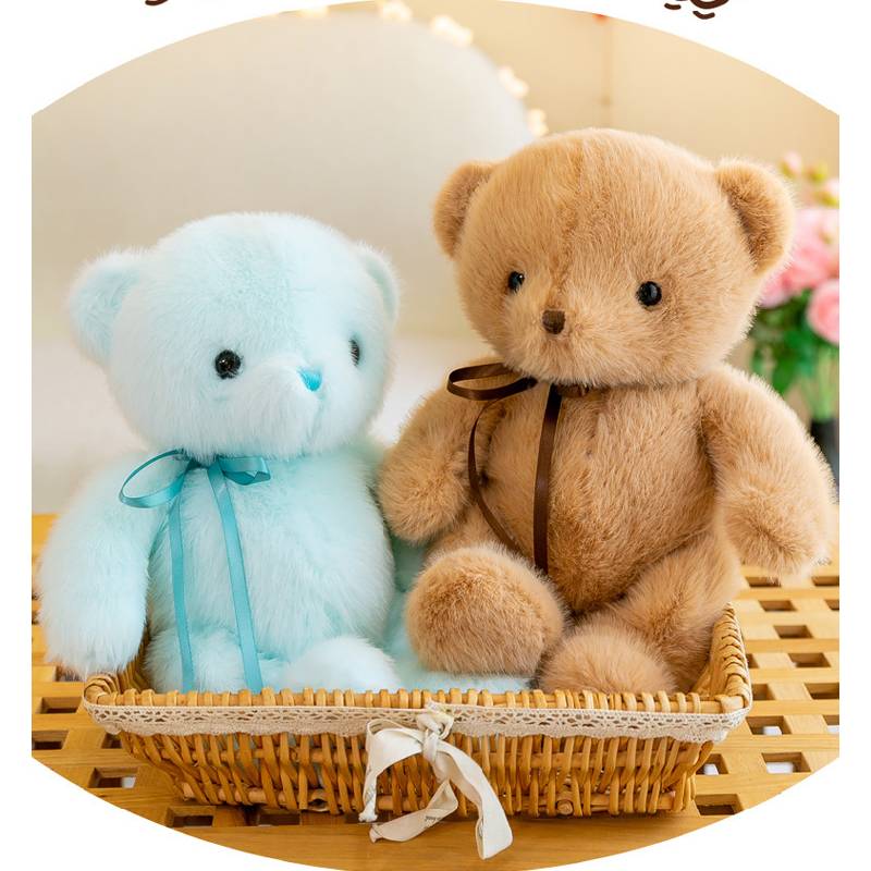 Plush Ted Bear Toy Cute Cartoon Girl Children Sleeping Throw Pillow Holiday Doll