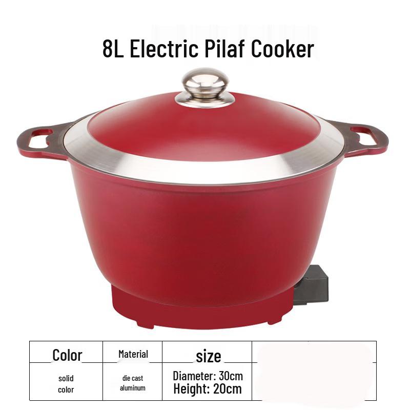 

ZISIZ 8L Electric Aluminum Multi-Function Cooker