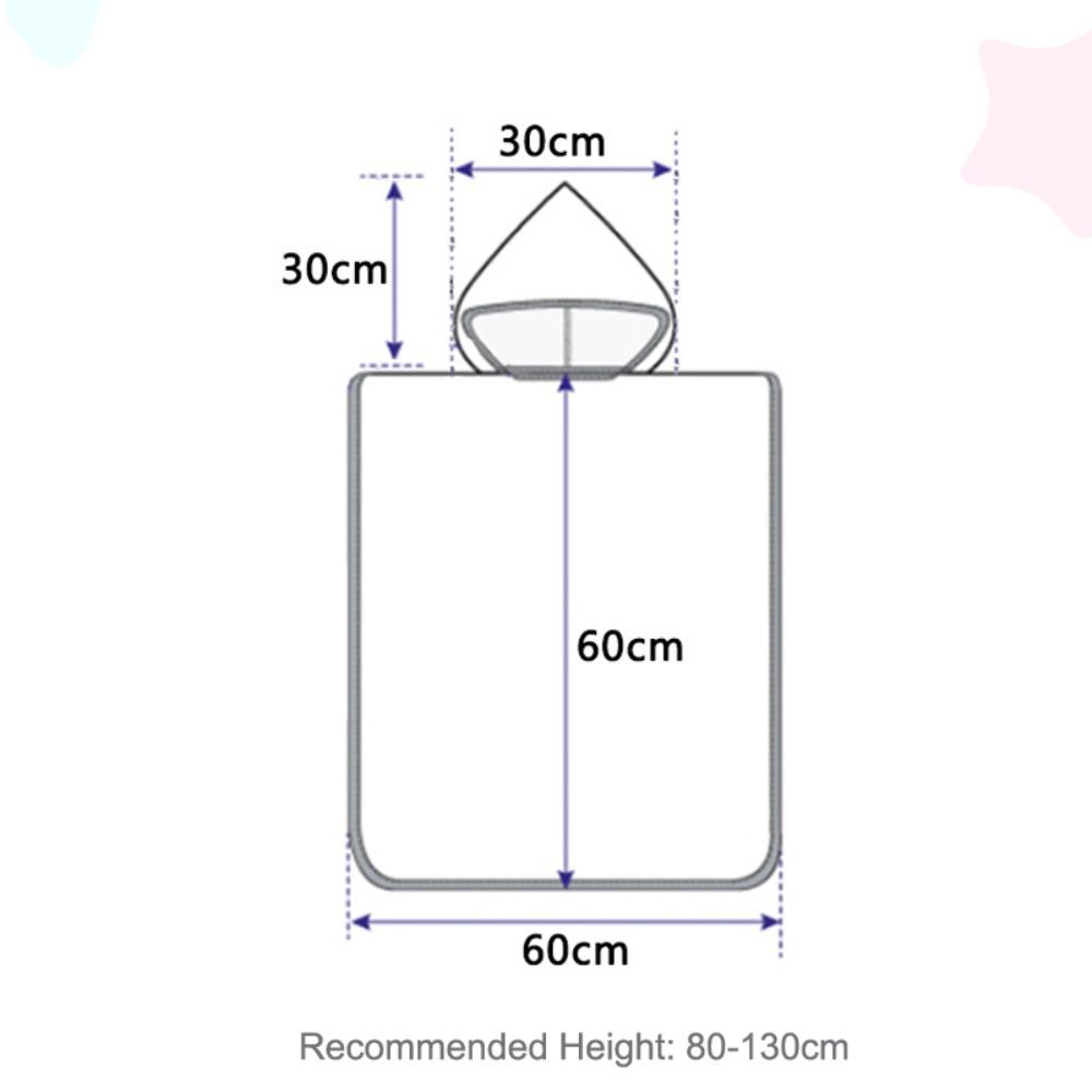 Beach Microfiber for Boys Girls Towel Robe Hooded Poncho Towel Bathrobe Hooded Cloak Towel