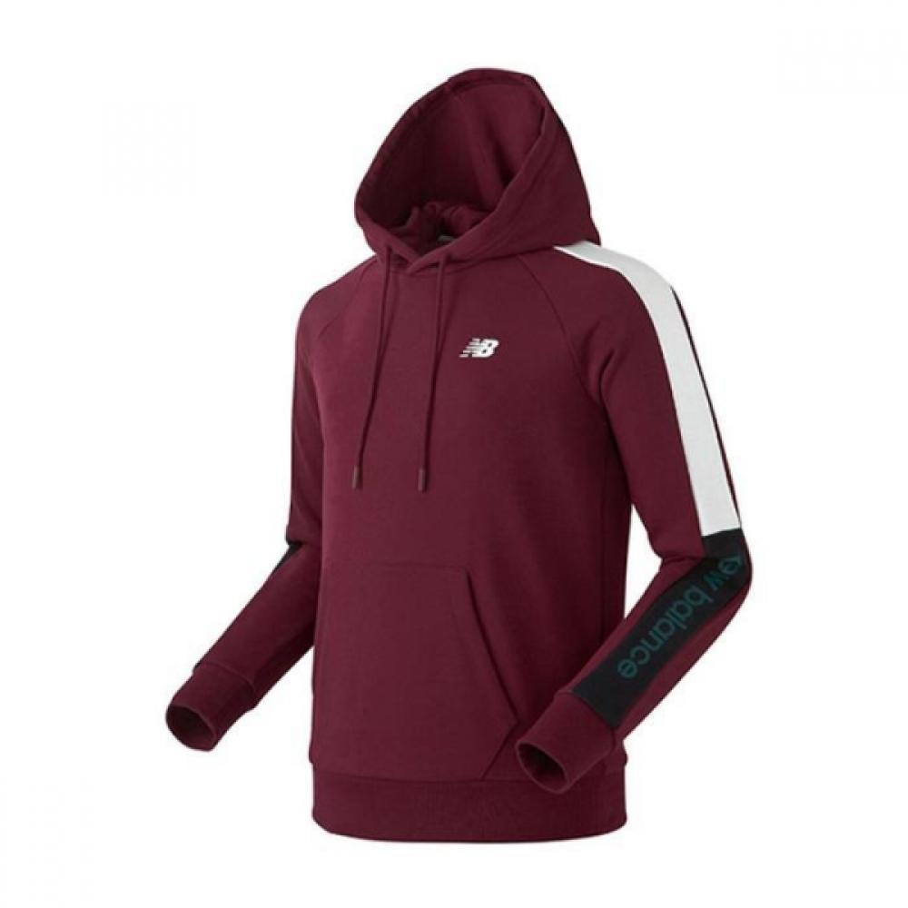 

New Balance Uni Sleeve Color Hoodie Nbn0942043 Burgundy Single color/90
