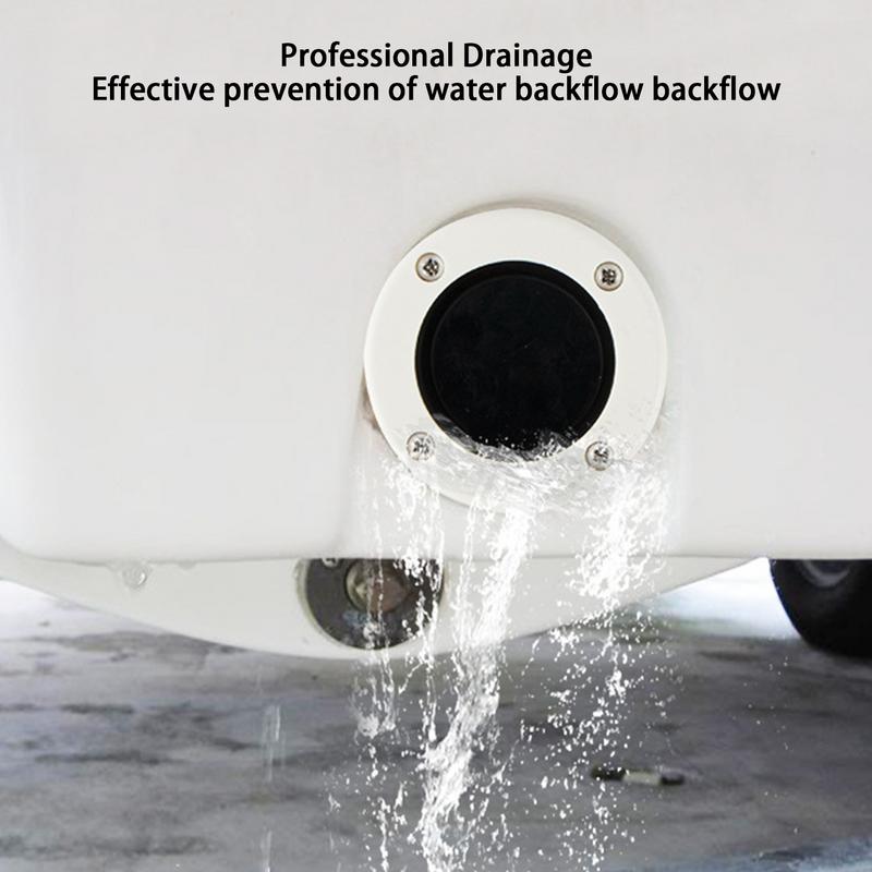 Boat Scupper Drain Valve Efficient Drain Check Valve For Boat Thickened Scupper Valves White Drain Check Valve For Boats Yachts