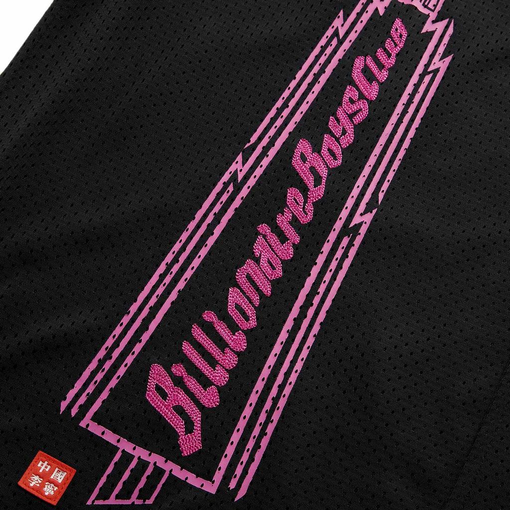 Li Ning X Billionaire Boys Club Skateboard Series Printed Letter Single-Breasted Loose Short Sleeve Shirt Men Shirts Black AFDUC15-2