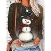 European and American Style Foreign Trade Women's Clothing Spring and Autumn New Casual Versatile High-quality Printed Long-sleeved T-shirt
