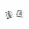 2PCS For BMW 3 4 Series GT 2013- Car Roof Microphone Cover Trim ABS Silver