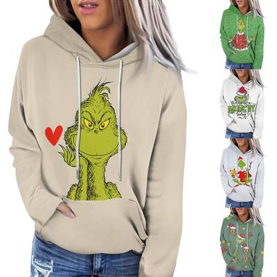 Women's Fashion Casual Long Sleeve Christmas Printed Sweatshirt