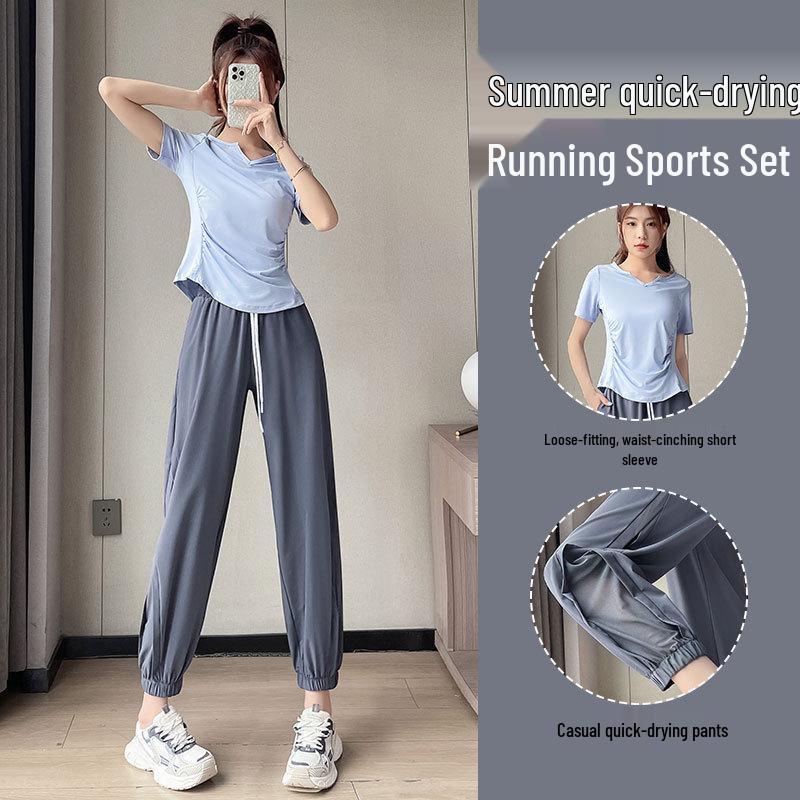 2025 Damen Schnelltrocknendes Sportbekleidungsset: Sommer Wander- & Fitness-Outfit