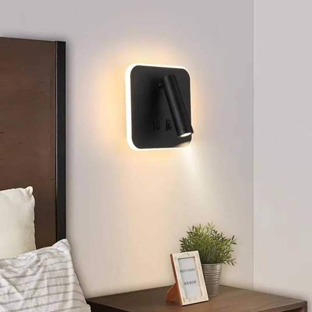 350 Degree Rotating Reading Wall Lamp Dual Switch Rotating Light Creative LED Wall Light  Corridor