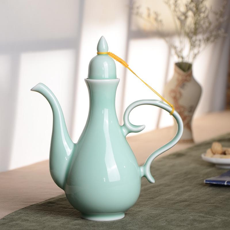 

Бутылка вина, китайский антикварный винный кувшин, керамическая бутылка токкури, горшок для сакэ, винтажный контейнер для вина для домашнего ресторана, графин для виски 10ml-500ml