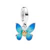 Neues Mode 925 Silber Schmetterling Sonnenblume Rose Anhänger Charm für Perlenarmband Damen Schmuck Geschenk