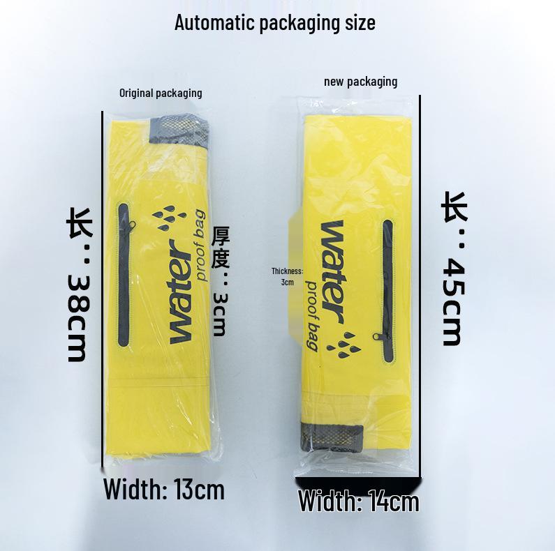 Waterproof PVC Rafting and Beach Zipper Pocket Bag