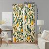 Versatile Polyester Transparent Curtains Home Decoration Fresh Lemon Tree Use Bedrooms Living Rooms Set Of 2 Made Sitting Room Decor