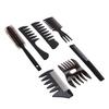 Herren Haarstyling Kämme und Bürste Breit gezahnter Friseur Friseur Kamm und Bürste zum Volumen Geben Entwirren Pflege 7-teiliges Set
