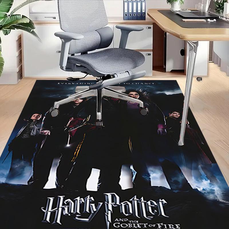 1pc Harry Potter, Goblet of Fire Carpet, for Home & Office Decor, Desk Chair Carpet, Festive GiftL1431