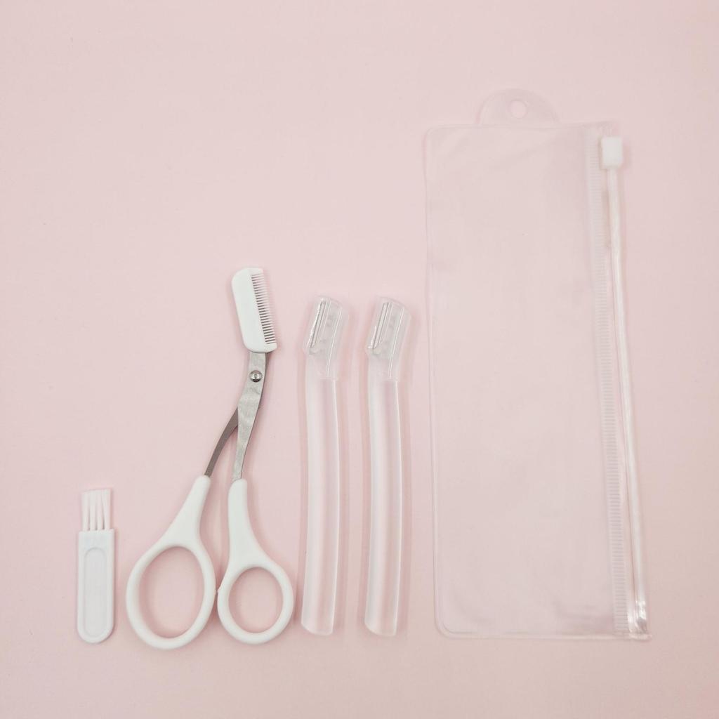 Portable Eyebrow Razor for Women with Protective Cover - Gentle Stainless Steel Blade