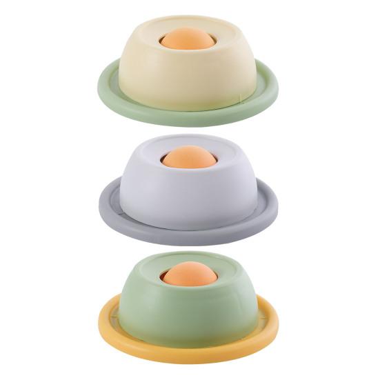 Haustier Lecknapf Lustiger Langsamfresser mit Rotierendem Ball Katzen Leckball Flüssigleckerchen Spender Rutschfester Lecknapf für Hunde Katzen Verdauungsförderndes Beschäftigungsspielzeug