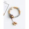 Ethnic Style Ceramic Bracelet Jingdezhen Jewelry Beaded Hand Jewelry Student Couple Bracelet Niche High Sense Carrying Strap Women