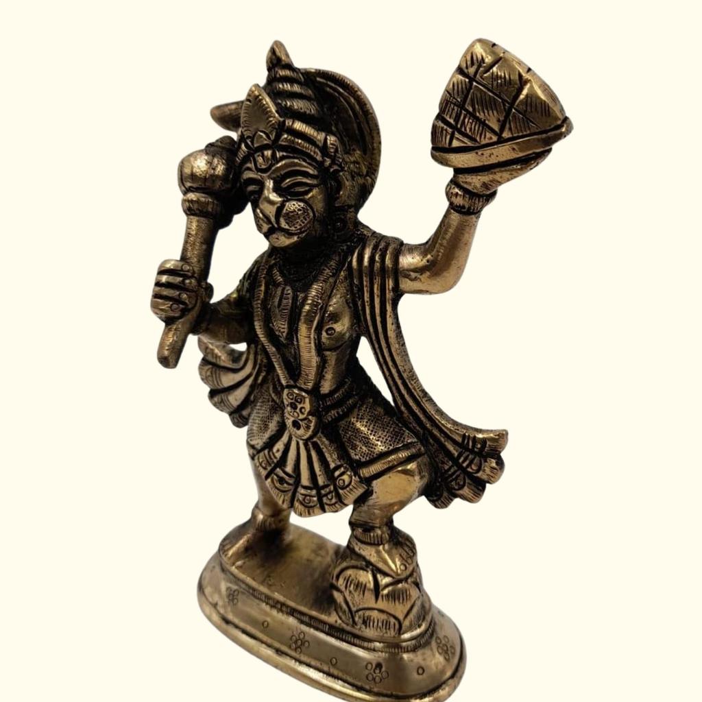 Lord Hanuman Ji Idol, Brass Bajrang Bali Idol To Protect From All Kind, Brass