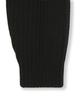Beslow Oversized Hood Knit Zip Up Black