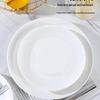 Set of 2 Large 10-Inch Ceramic Dinner Plates - Versatile Flat Plates for Vegetables, Western Cuisine, and Steaks