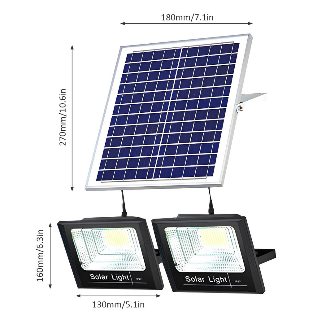 Solar LED Split Solar Light Outdoor Waterproof with Motion Sensor Floodlight Remote Control for Patio Garage Backyard Solar Ligh