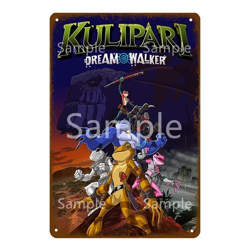 Anime Video Game Role Tin Sign Playroom Bedroom Wall Painting Plate Shabby Metal Signs Decor Vintage Art Decorative Wall Plaques