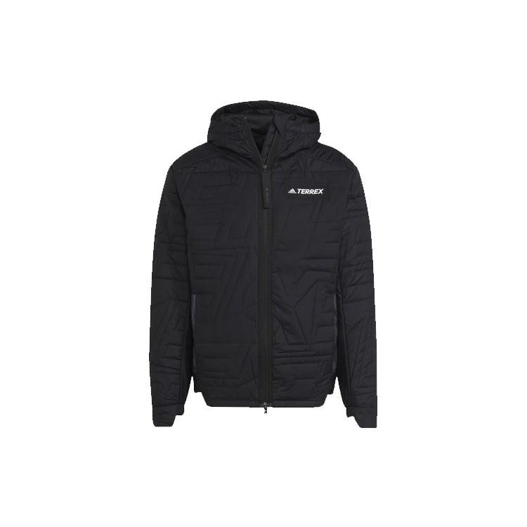 adidas Terrex MYSHELTER PrimaLoft Hooded Padded Jacket Asia Sizing Black Men s GQ3698 XXL