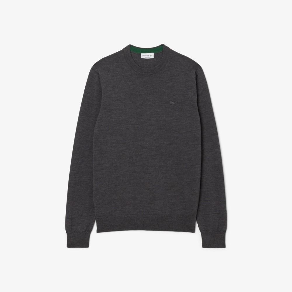 Lacoste Men's Merino Wool Crew Neck Sweater AH1969-55N050