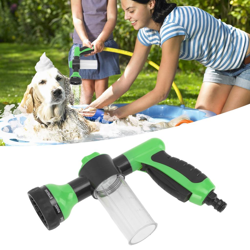 Hunde-Waschschlauchaufsatz Ergonomische Haustier-Waschschlauch-Sprühdüse mit verdickter Seifenspenderflasche