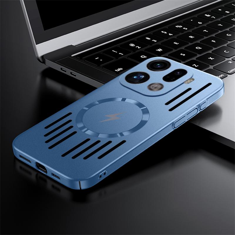 For Magsafe Magnetic Soft PC Slim Thin Heat Dissipation Phone Case for Oneplus 15 13 13R 13T 12R Cover Cases