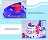 Fauitay Music Light Boat Toy, Automatic Water Spray Electric Bath Toy with Simulated Siren Sound, Rounded Edges Safe Non-Toxic Kids Bath Time Toy