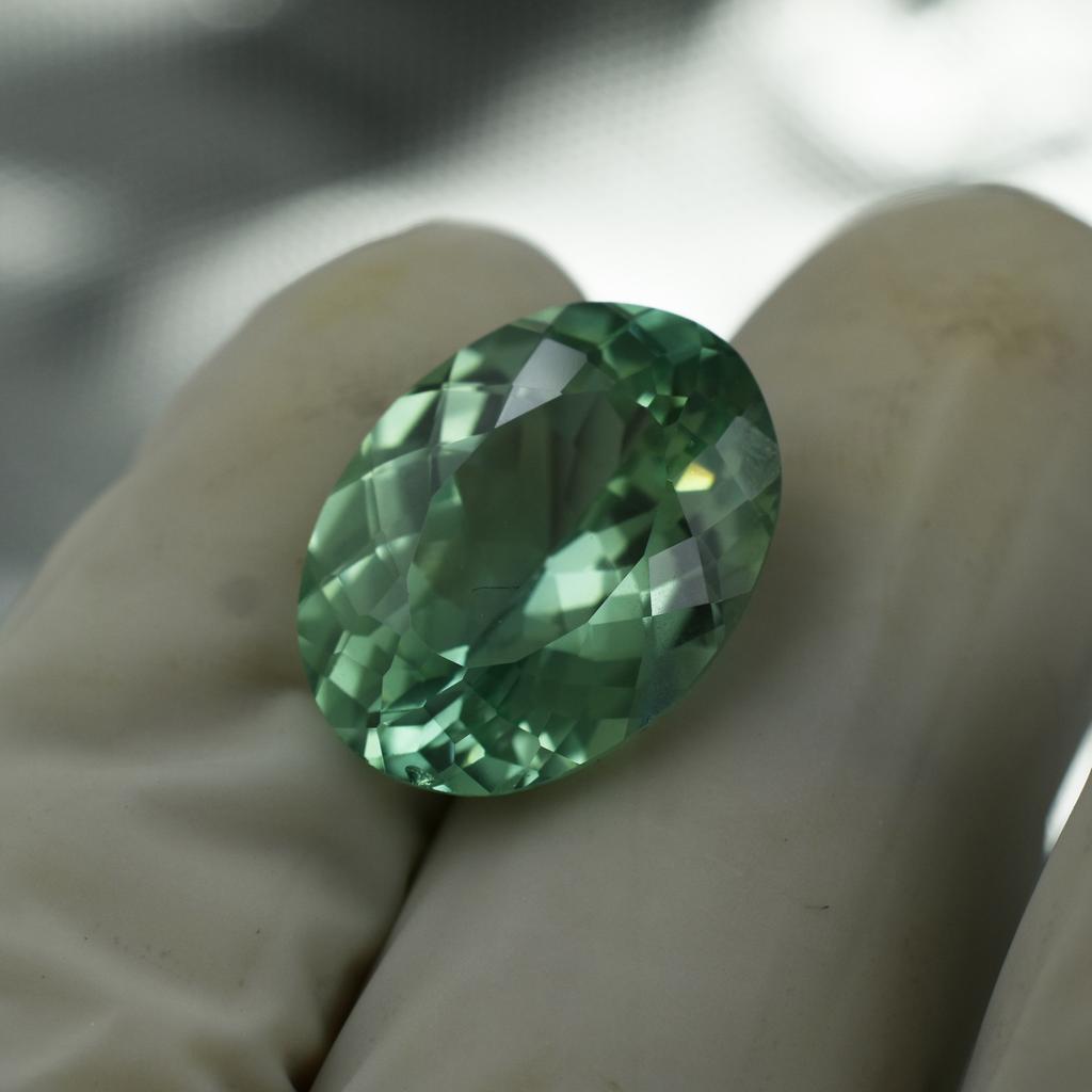 Certified Natural Bluish Green Sapphire 9.5 Ct Oval Fabulous Loose Gemstone