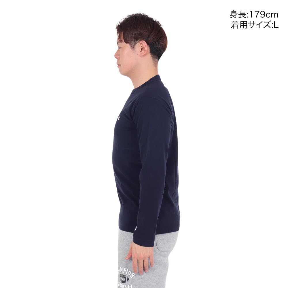 Champion Long Sleeve Cotton Long Japanese 100% T-Shirt, Basic, Standard, C3-Y428