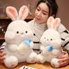 35cm Bottle Rabbit Plush Toy Handmade Doll Cartoon Anime Cute Pillow Cushion Thanksgiving Children's Birthday Gift Doll