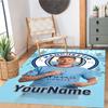 Star Player 3 Customized Name Floor Rug Office Rug Perfect for Foyer Living Rooms Balcony Dormitory Antislip Carpet Office home decor