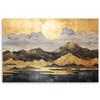 Canvas Print, Golden Mountain Landscape