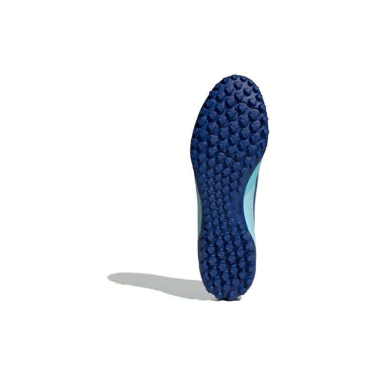 Adidas X Crazyfast.4 Comfortable Lace-Up Versatile TF (Rubber Studs) Durable Lightweight Soccer Shoes Men Soccer Shoes Blue White IE1576
