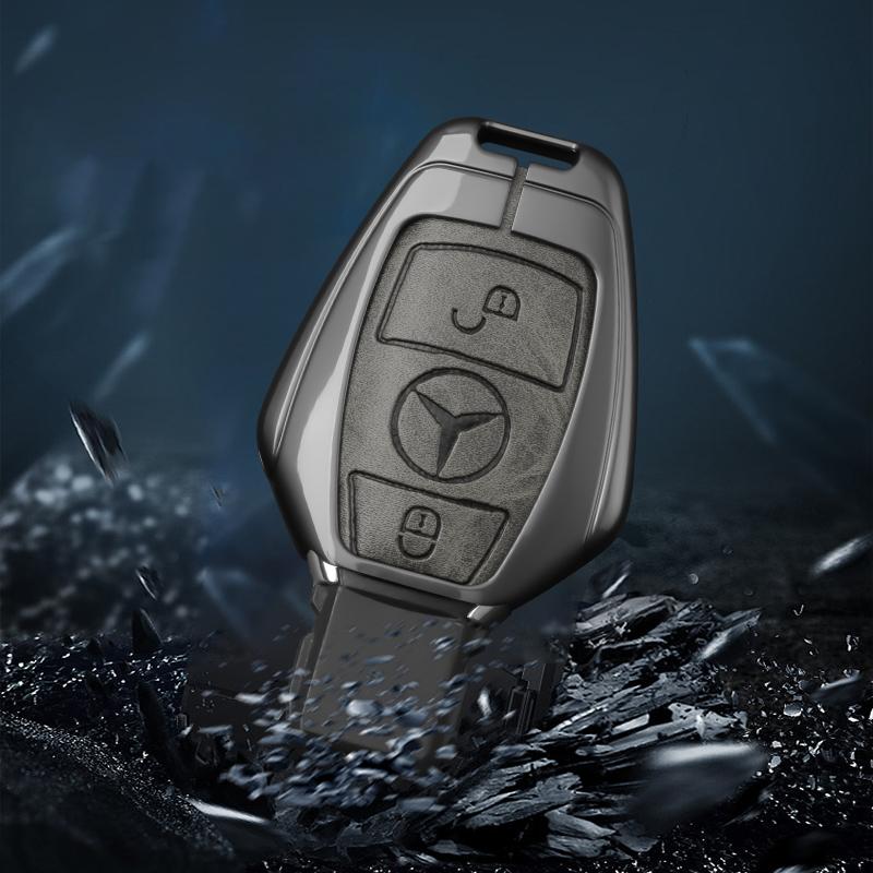 CRI1Leather Car Remote Key Case Cover Shell For Mercedes Benz A B G R Class GLA CLA GLK GLC CLS W176 W204 W251 W463 W205 A200 A260
