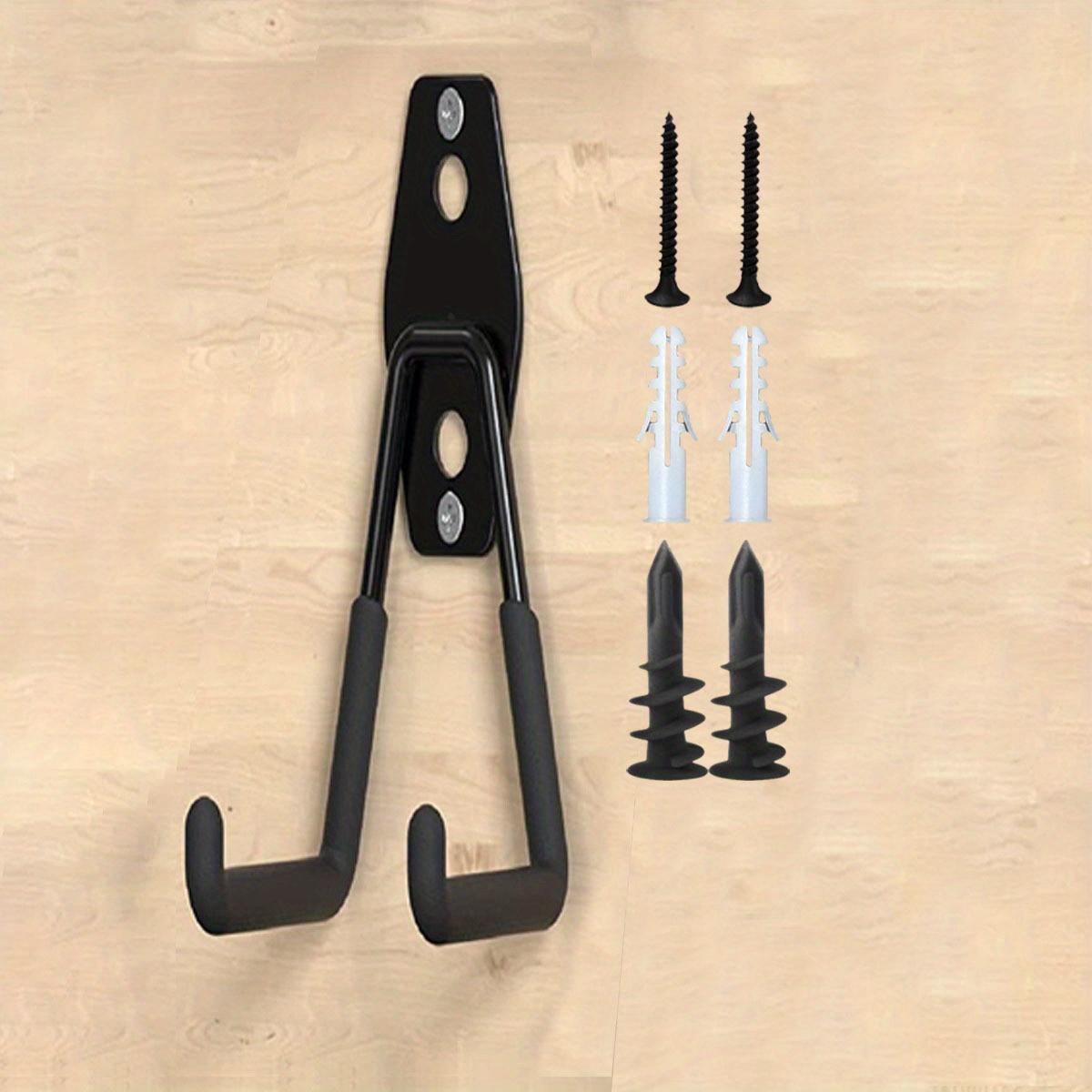 

Крючки для гаража повышенной прочности для лестниц и инструментов, настенная вешалка для гаража и органайзер - держатель для инструментов U-образный крючок с противоскользящим покрытием