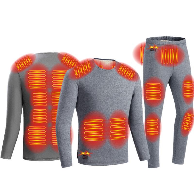 Men's Graphene Heated Vest & Trousers Set - USB-Powered, Safe, Smart Heating